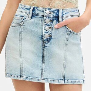 RISEN Full Size High Rise Button Down Skorts Plus Size
